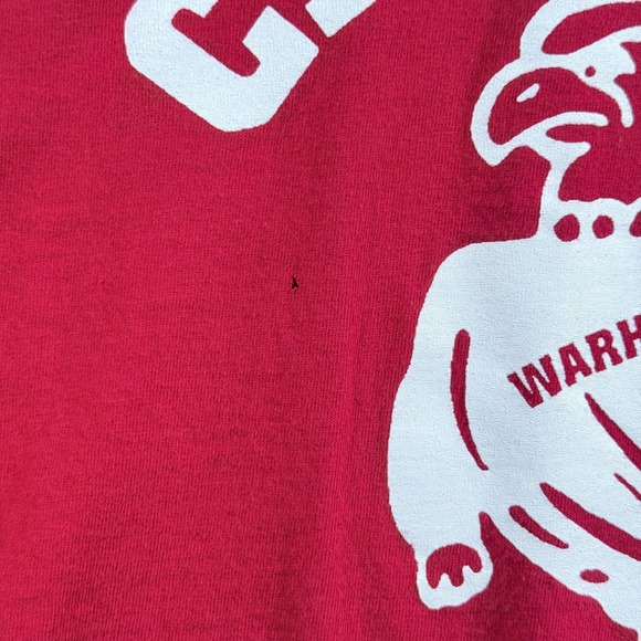 Vintage Calhoun Warhawks Athletics Red T-Shirt‎ XL Tennessee River - Picture 3 of 8
